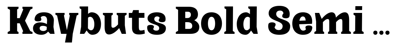 Kaybuts Bold Semi Serif